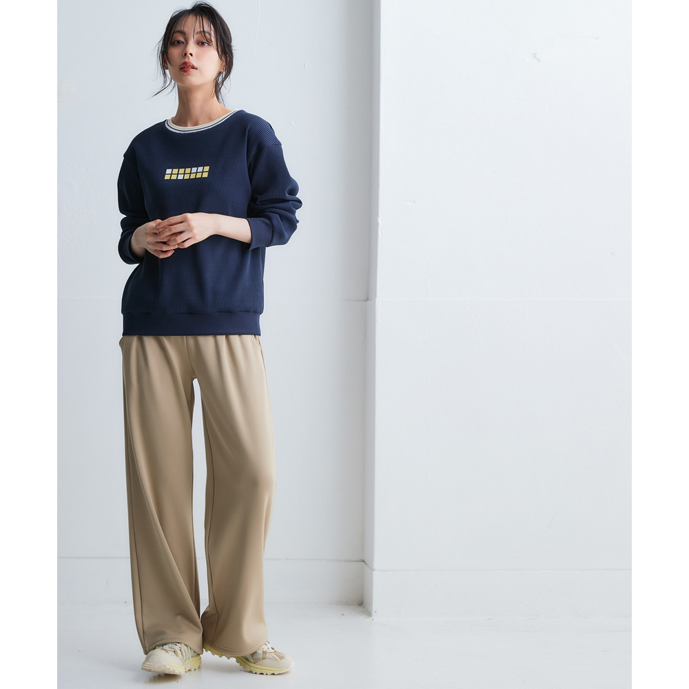 裏ベロアワイドパンツ(UVカット) 大きいサイズ16