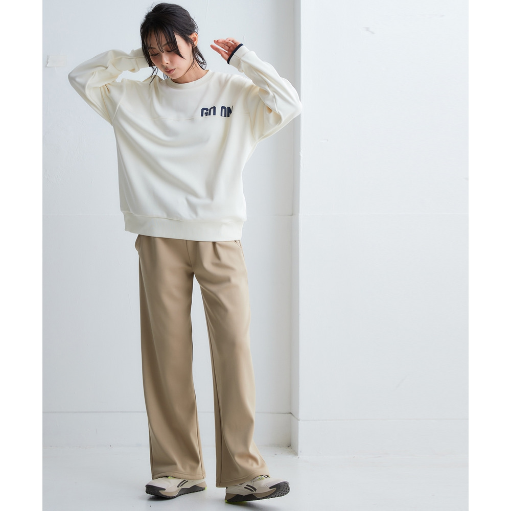 裏ベロアワイドパンツ(UVカット) 大きいサイズ19