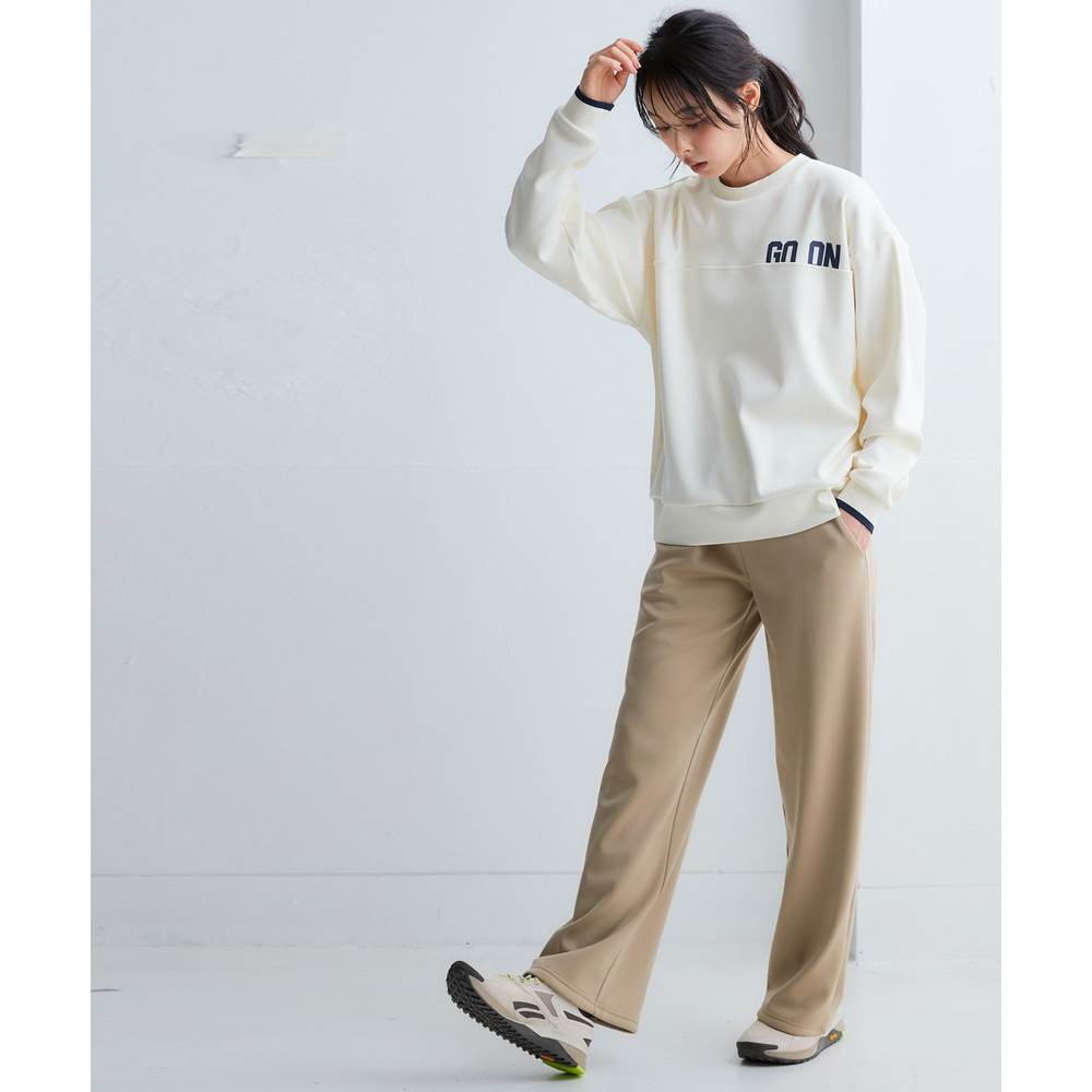 裏ベロアワイドパンツ(UVカット) 大きいサイズ20