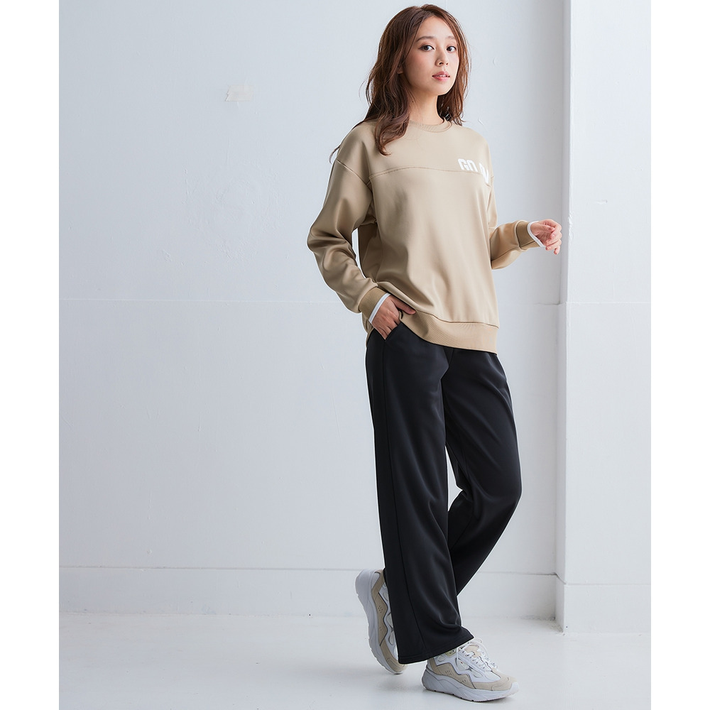 裏ベロアワイドパンツ(UVカット) 大きいサイズ9