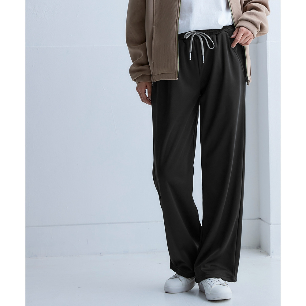 裏ベロアワイドパンツ(UVカット) 大きいサイズ1