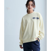 配色リブ裏ベロアプルオーバー（UVカット） 大きいサイズ