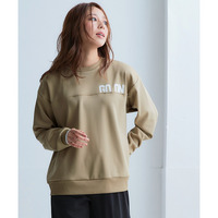 配色リブ裏ベロアプルオーバー（UVカット） 大きいサイズ