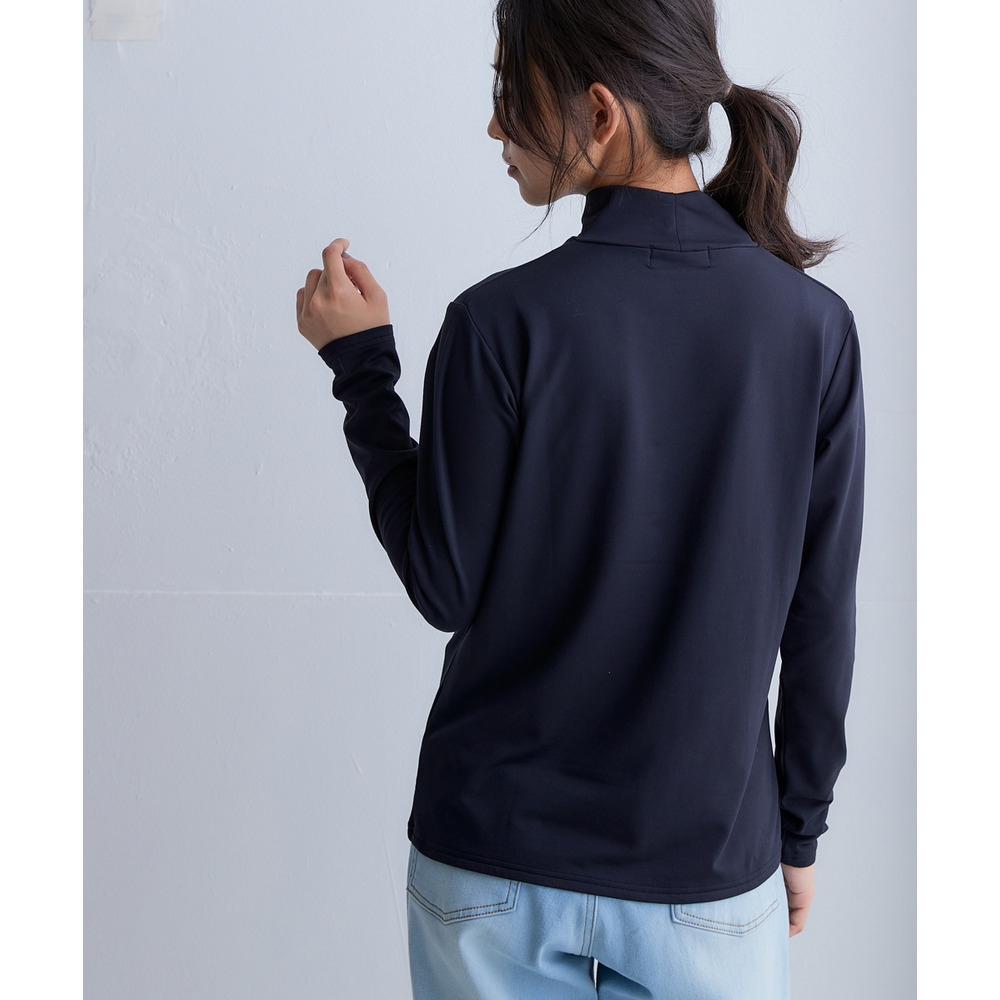 ハイネックピーチ起毛長袖Tシャツ(保温・吸汗速乾・UVカット) 大きいサイズ17