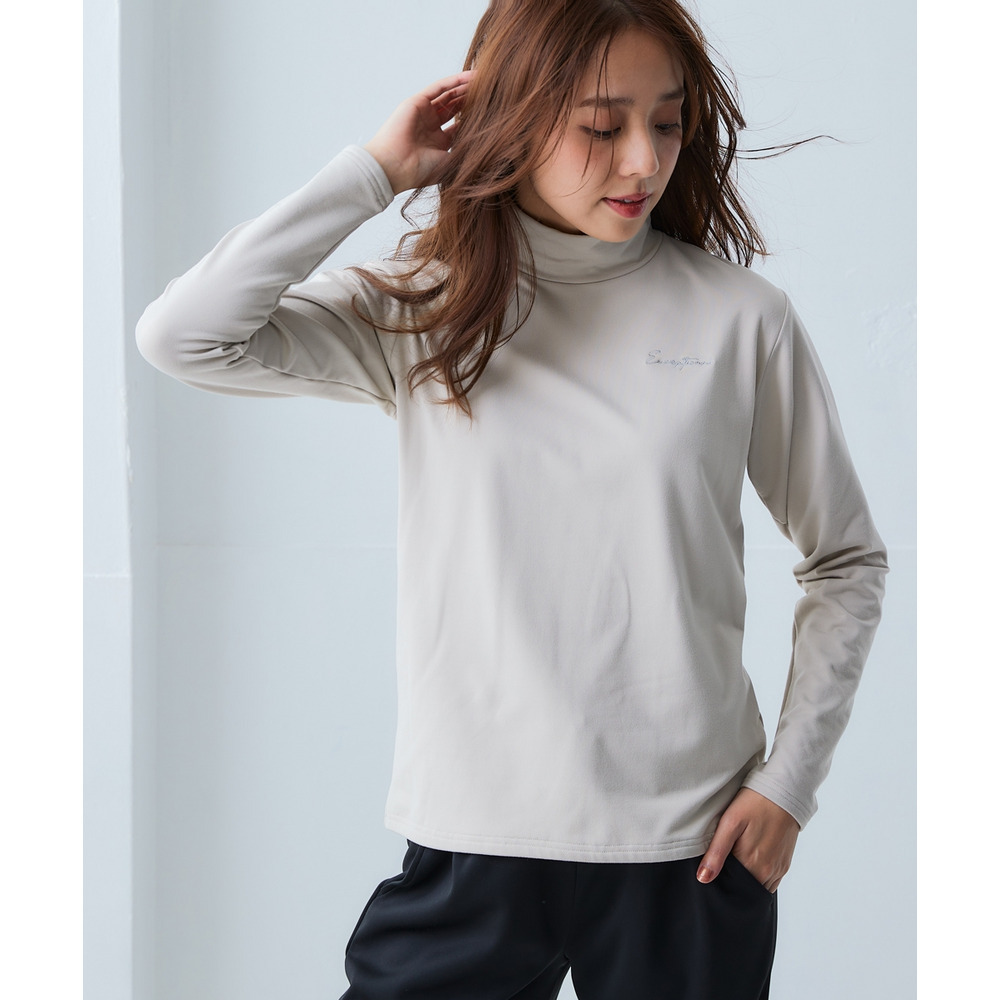 ハイネックピーチ起毛長袖Tシャツ(保温・吸汗速乾・UVカット) 大きいサイズ6