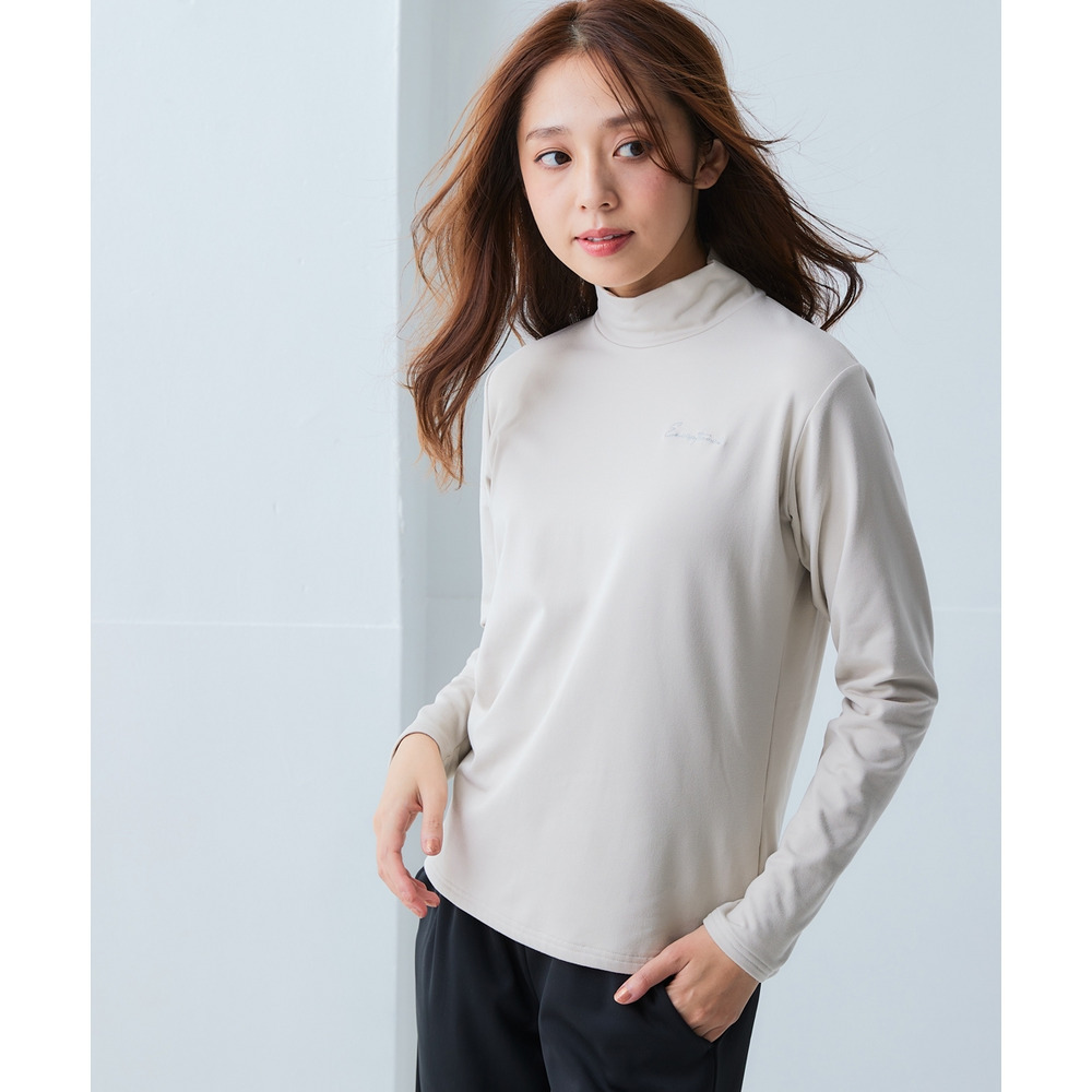 ハイネックピーチ起毛長袖Tシャツ(保温・吸汗速乾・UVカット) 大きいサイズ7