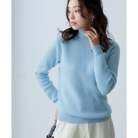 あったか裏シャギーハイネックリブニットトップス 大きいサイズ