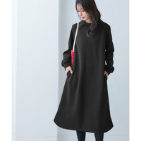 キルト風ロング丈ワンピース 大きいサイズ