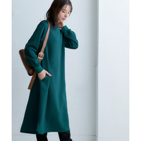 キルト風ロング丈ワンピース 大きいサイズ