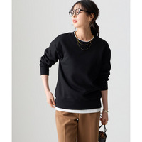 綿100％裏起毛スウェットゆるシルエットプルオーバー 大きいサイズ