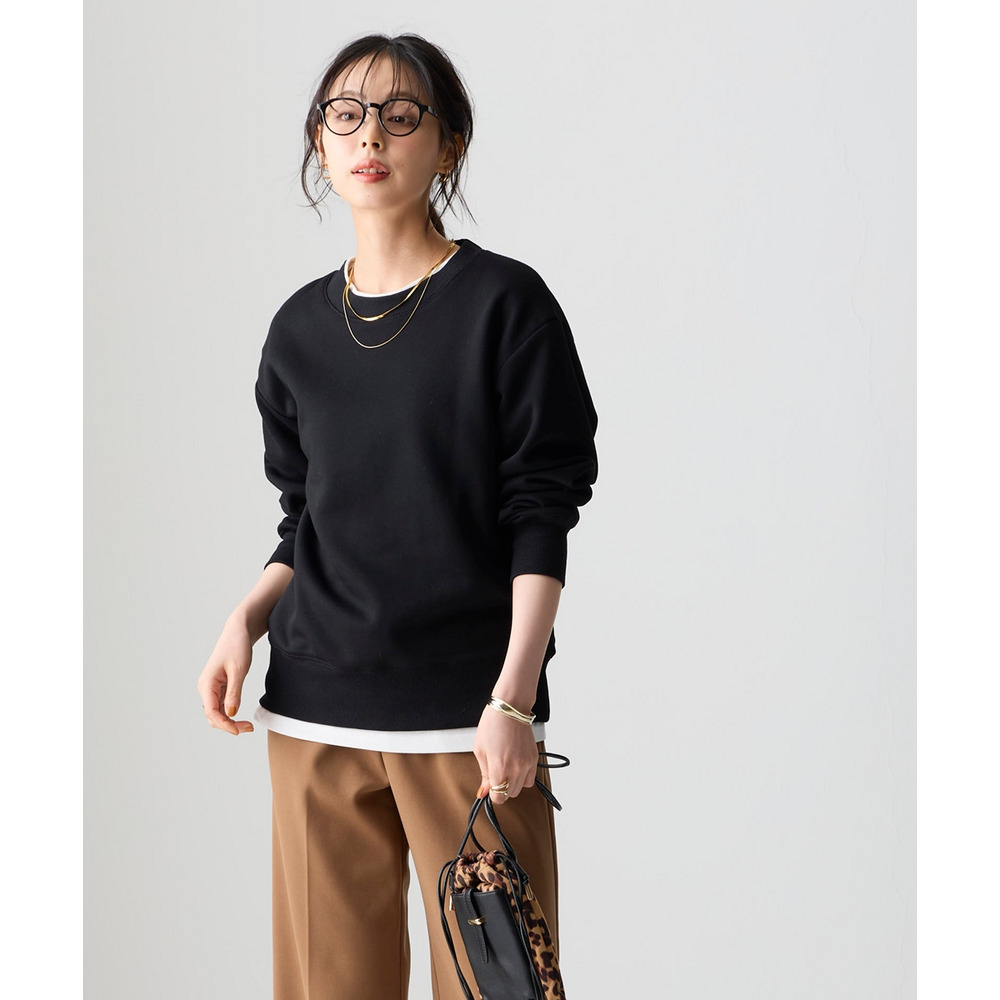 綿100%裏起毛スウェットゆるシルエットプルオーバー 大きいサイズ13