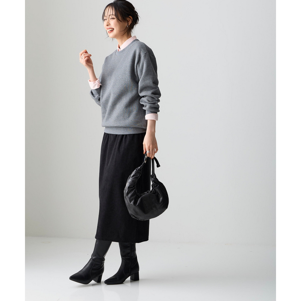 綿100%裏起毛スウェットゆるシルエットプルオーバー 大きいサイズ16