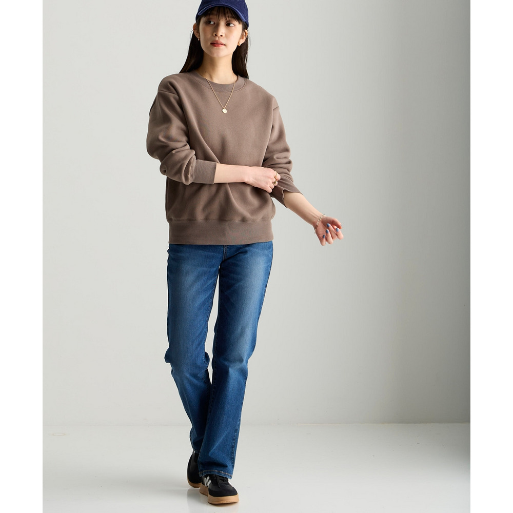 綿100%裏起毛スウェットゆるシルエットプルオーバー 大きいサイズ18