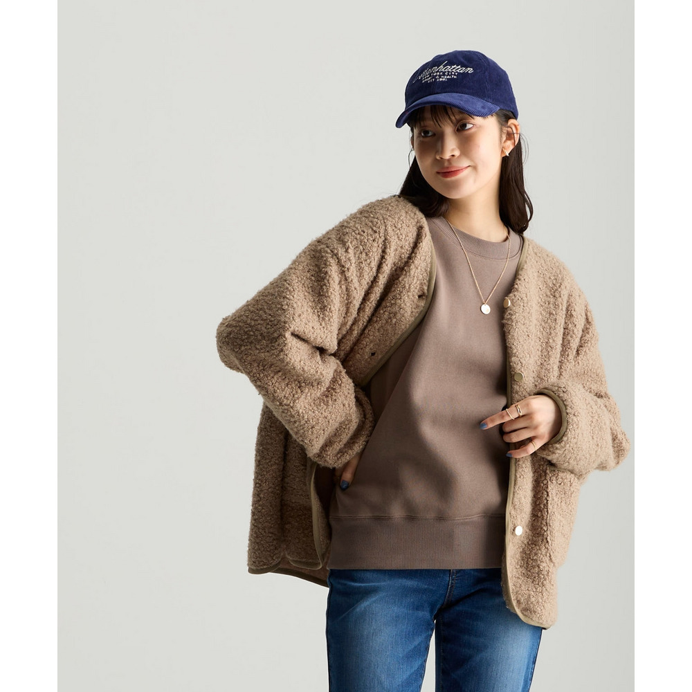 綿100%裏起毛スウェットゆるシルエットプルオーバー 大きいサイズ19