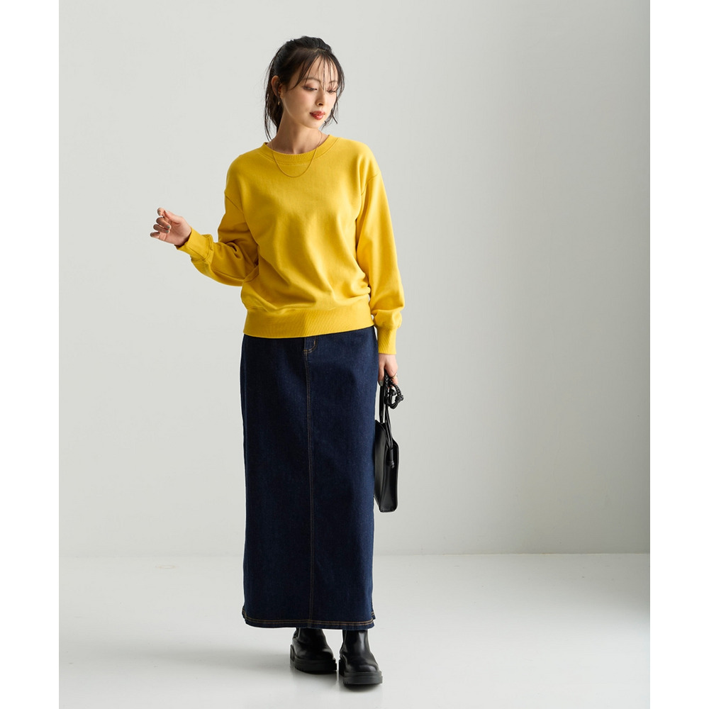 綿100%裏起毛スウェットゆるシルエットプルオーバー 大きいサイズ21