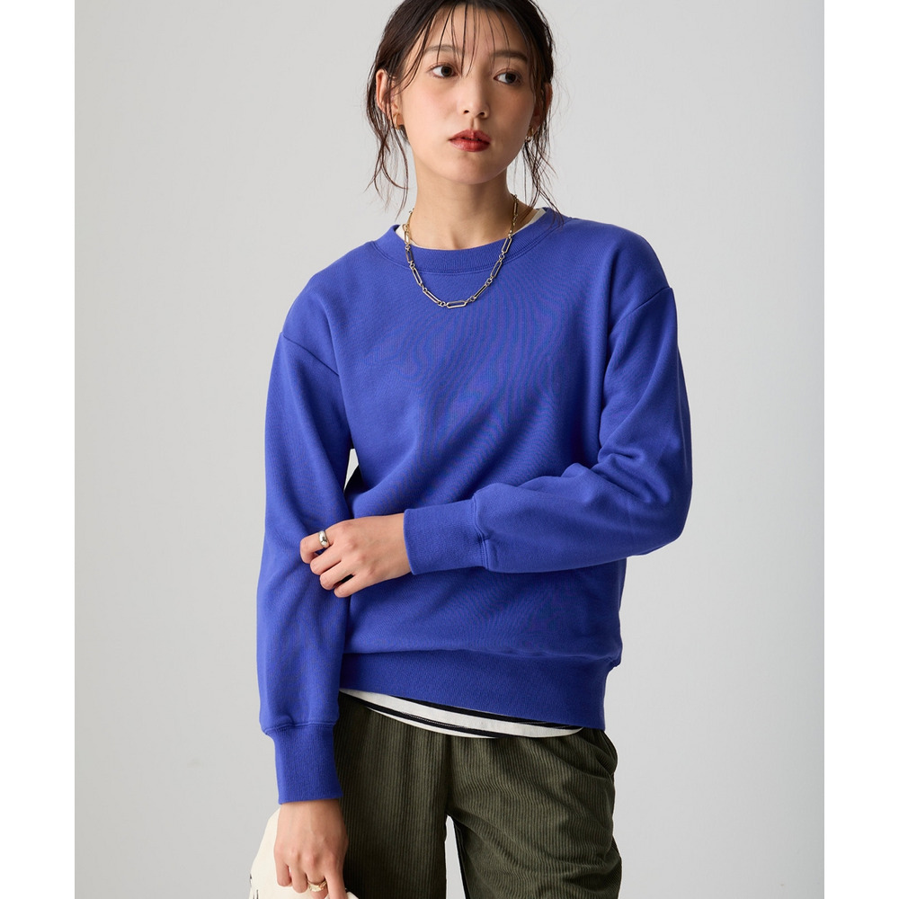 綿100%裏起毛スウェットゆるシルエットプルオーバー 大きいサイズ22