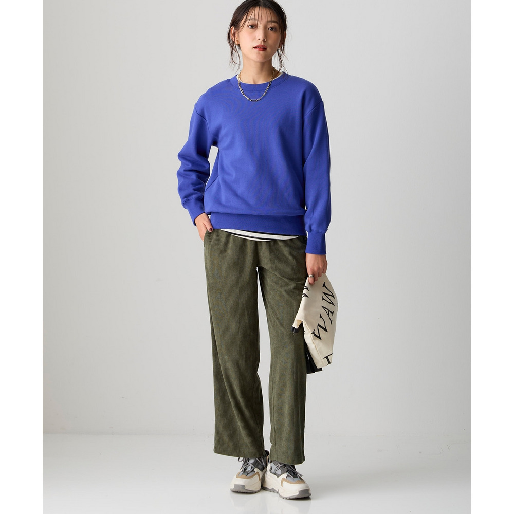 綿100%裏起毛スウェットゆるシルエットプルオーバー 大きいサイズ23