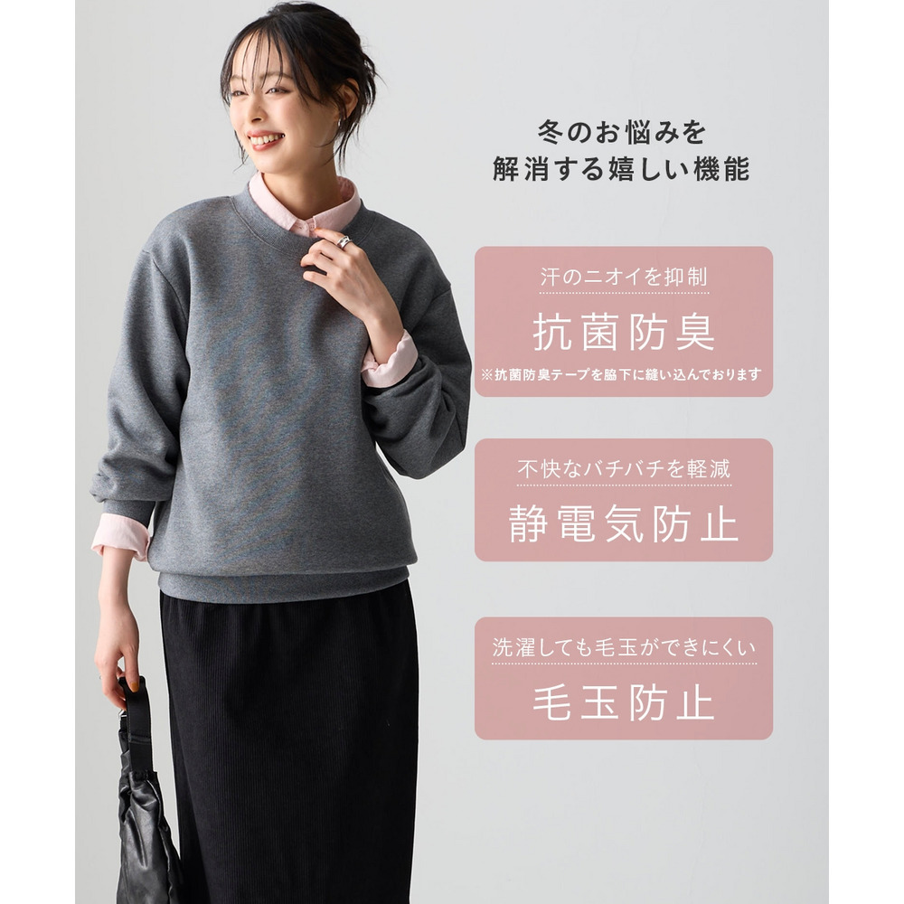 綿100%裏起毛スウェットゆるシルエットプルオーバー 大きいサイズ3