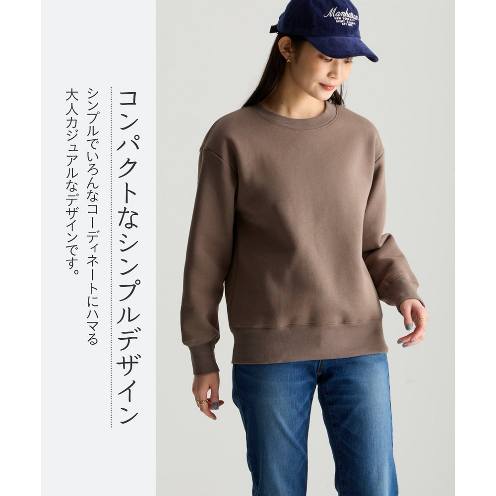 綿100%裏起毛スウェットゆるシルエットプルオーバー 大きいサイズ6