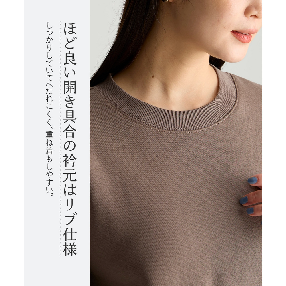 綿100%裏起毛スウェットゆるシルエットプルオーバー 大きいサイズ7