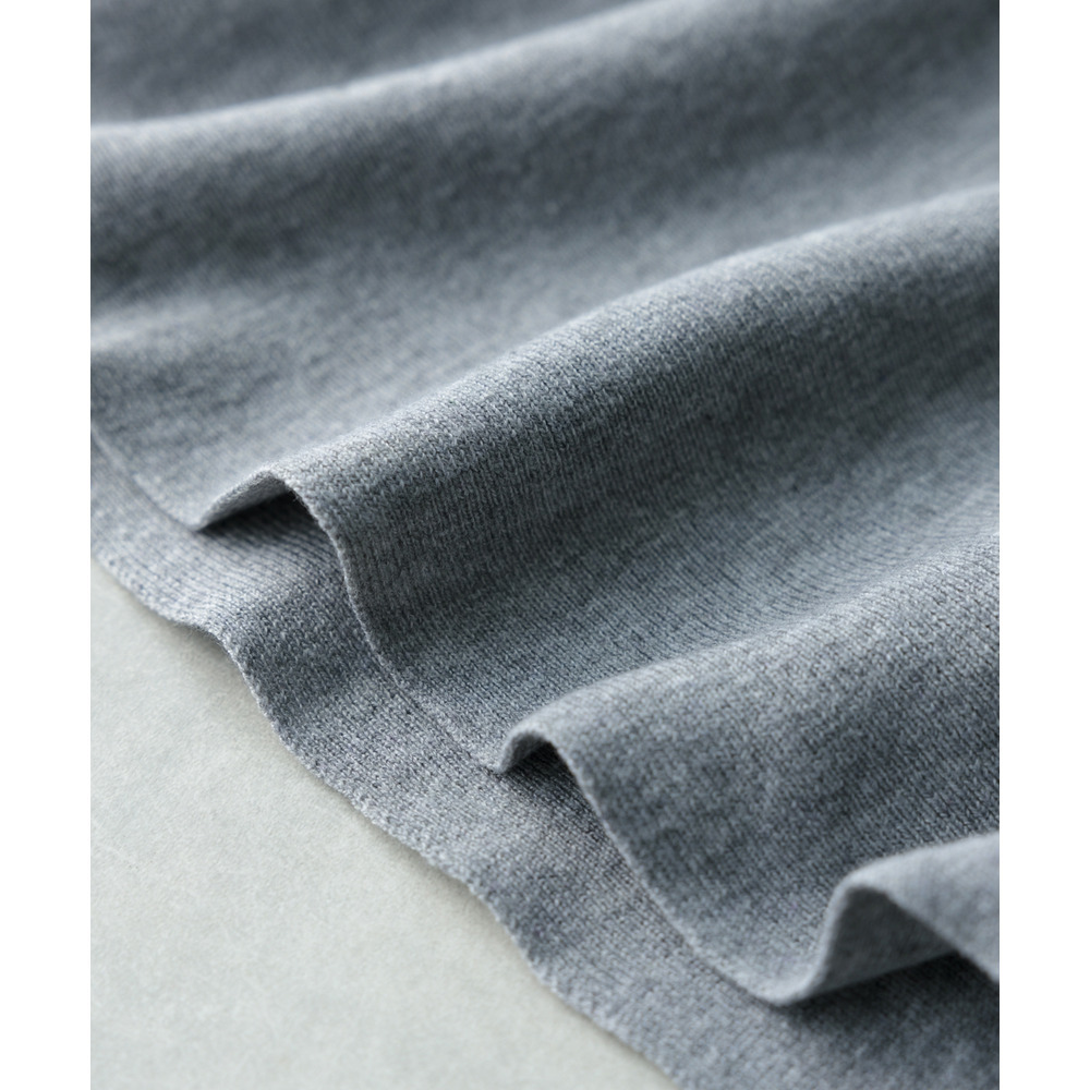 【ふんわりモチモチ素材】ミディー丈ニットフレアスカート 大きいサイズ22