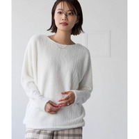洗えるフェザーカットソードルマンスリーブプルオーバー　大きいサイズ