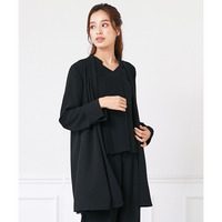 【喪服・礼服】単品　洗える防しわフォーマルトッパージャケット（共布ベルト付き） 大きいサイズ