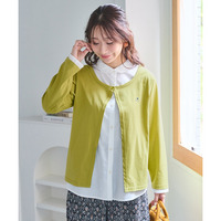 カーディガンドッキングシャツトップス 大きいサイズ