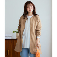 ふくれフラワージャガードロングMA-1 大きいサイズ