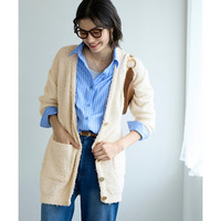 テープヤーンカーディガン 大きいサイズ