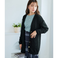 テープヤーンカーディガン 大きいサイズ