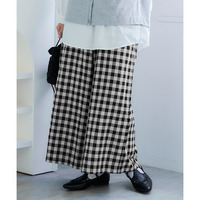 綿100%ダブルガーゼガウチョパンツ(ゆったりヒップ) 大きいサイズ