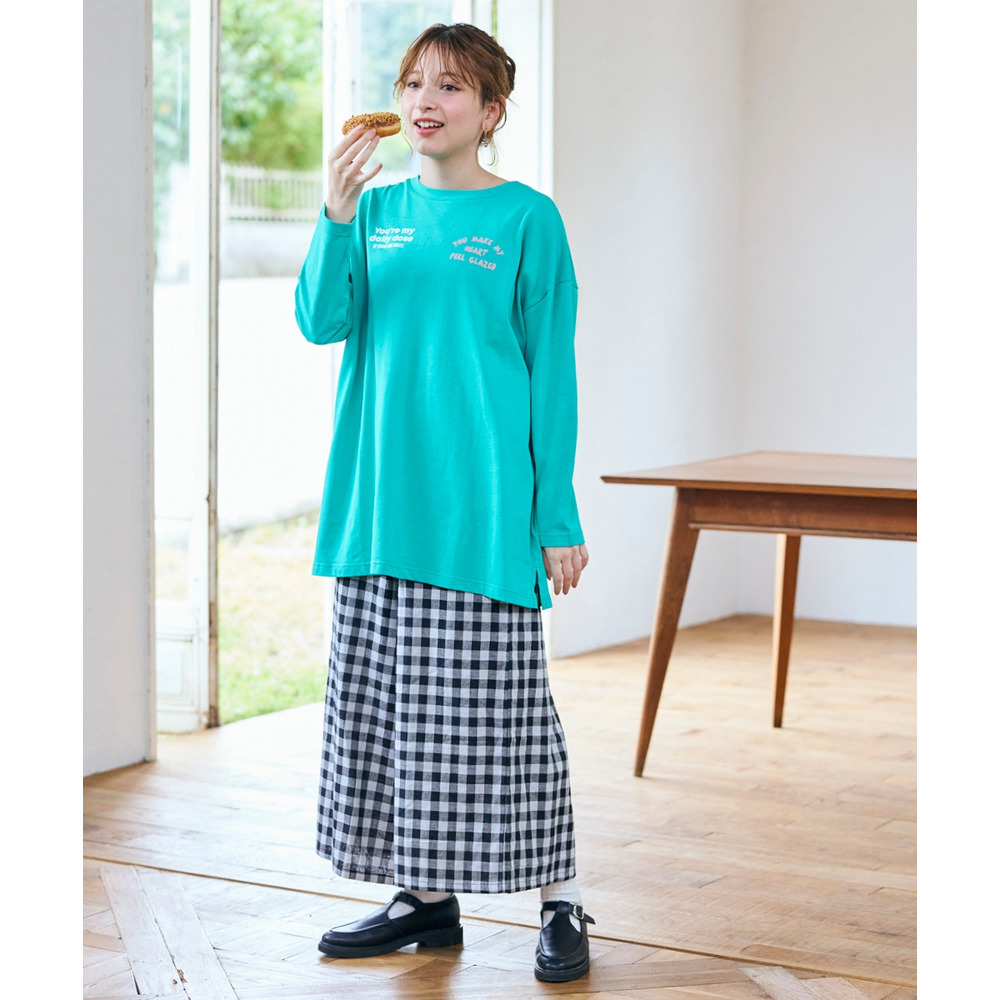 綿100%ダブルガーゼガウチョパンツ(ゆったりヒップ) 大きいサイズ16