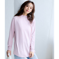 新色登場！ソフトニットフリースハイネックゆるシルエットチュニック 大きいサイズ