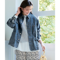 ライトオンスゆるシルエットデニムジャケット 大きいサイズ
