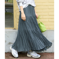 シアープリーツティアードスカート（ゆったりヒップ） 大きいサイズ