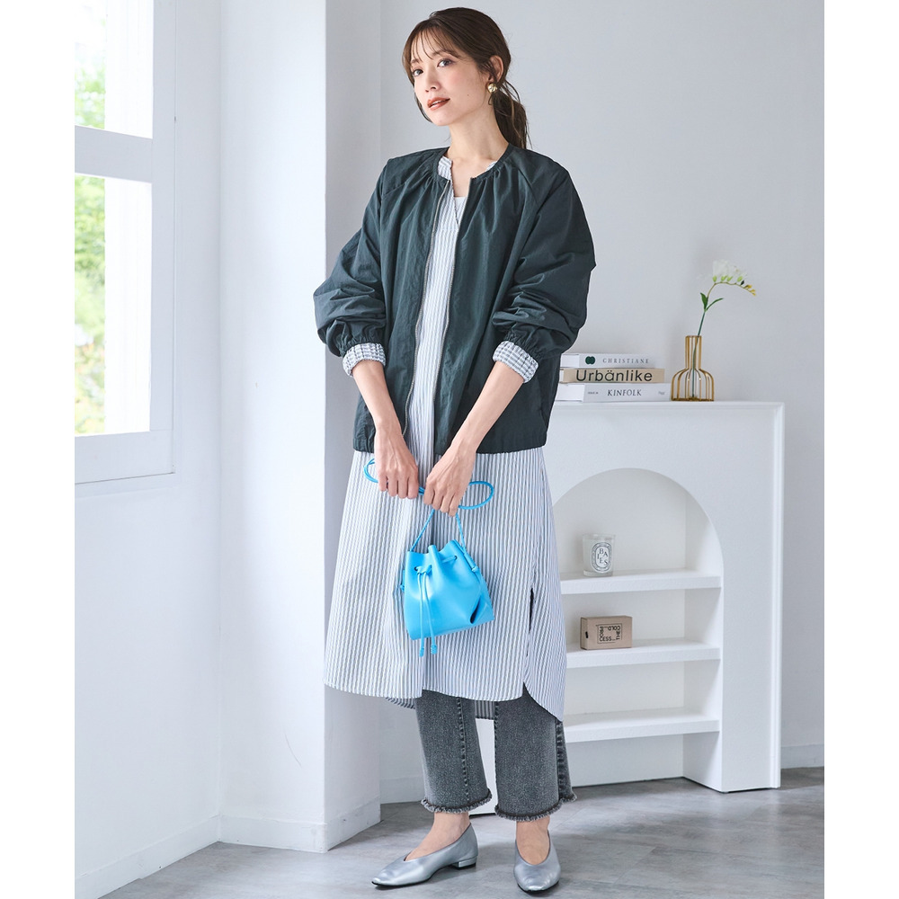 ノーカラージャケット 大きいサイズ10