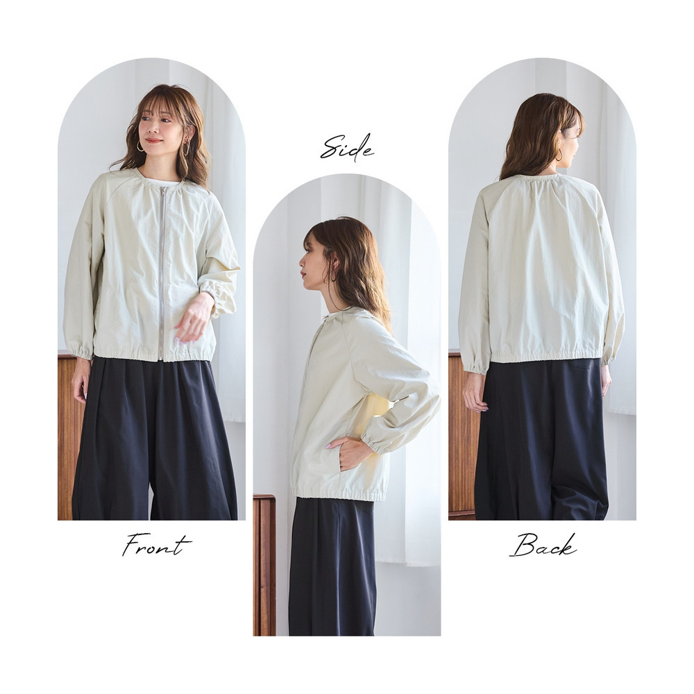 ノーカラージャケット 大きいサイズ7