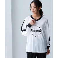 メッシュVネック長袖Tシャツ（UVカット・吸汗速乾）（リーボック） 大きいサイズ