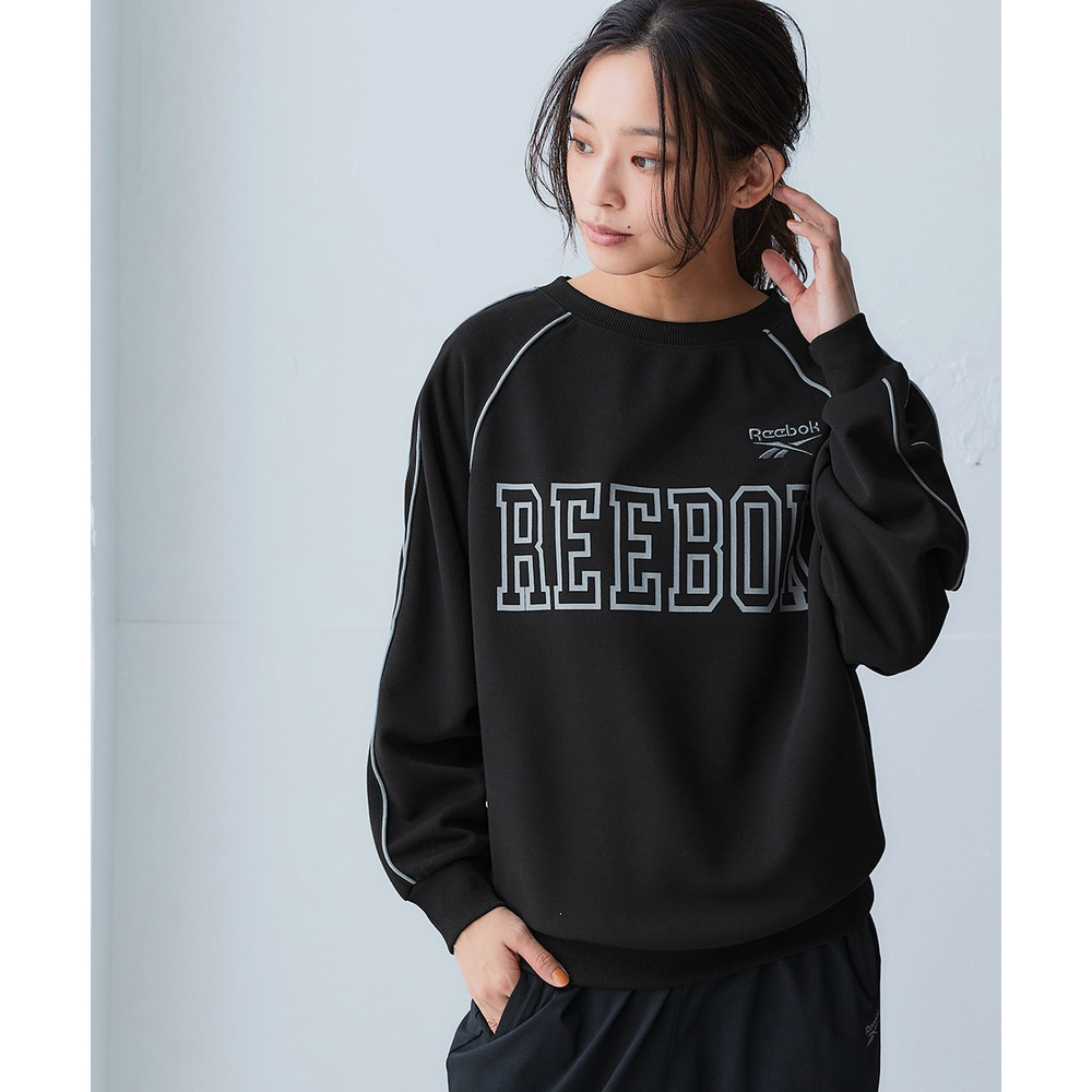 ダンボールラグランプルオーバー(UVカット・吸汗速乾)(リーボック) 大きいサイズ1