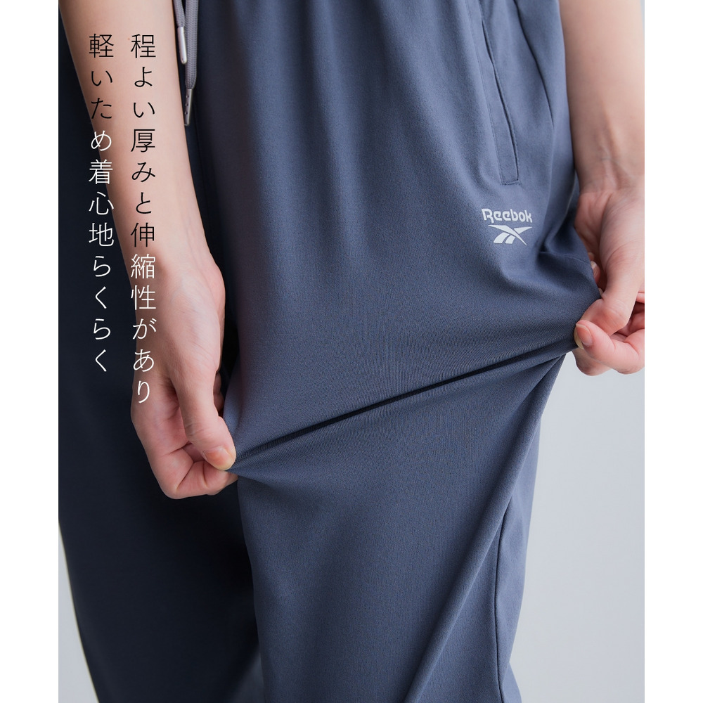 シンプルロゴテーパードパンツ(UVカット・吸汗速乾・形態安定)(リーボック) 大きいサイズ6