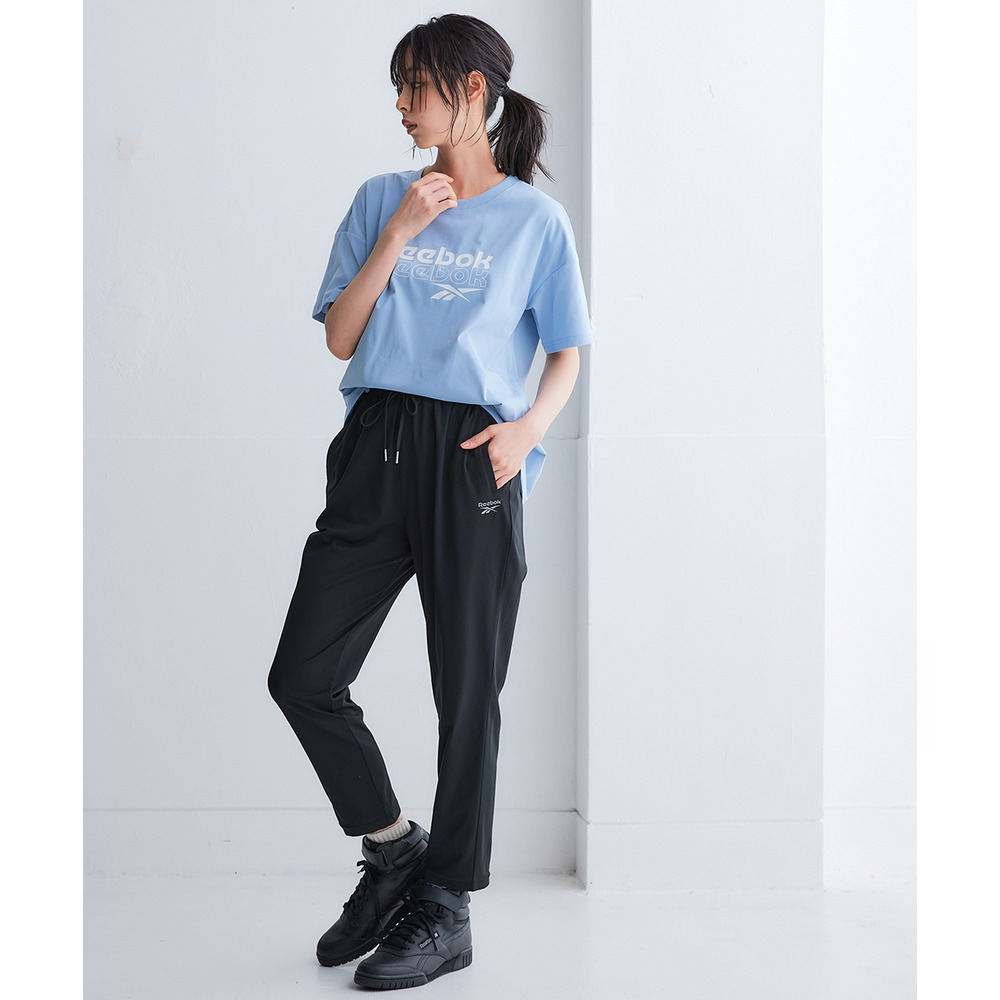 シンプルロゴテーパードパンツ(UVカット・吸汗速乾・形態安定)(リーボック) 大きいサイズ8