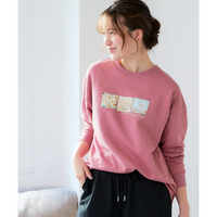 ゆるシルエットプリントスウェットトレーナー 大きいサイズ