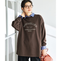 ゆるシルエットプリントスウェットトレーナー 大きいサイズ