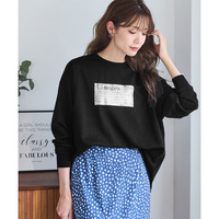 ゆるシルエットプリントスウェットトレーナー 大きいサイズ