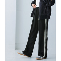 サイドライン多機能ストレートパンツ（UVカット・吸汗速乾・抗菌防臭・毛玉対策） 大きいサイズ