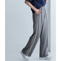 サイドライン多機能ストレートパンツ（UVカット・吸汗速乾・抗菌防臭・毛玉対策） 大きいサイズ