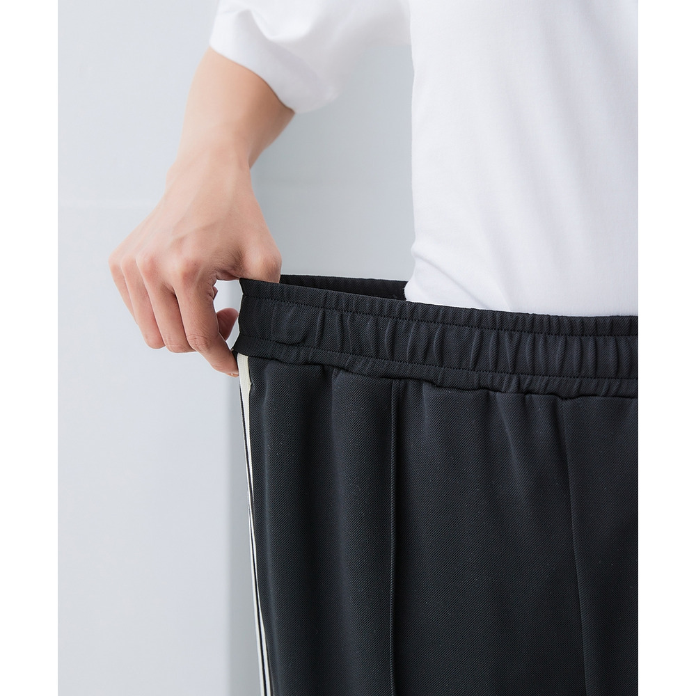 サイドライン多機能ストレートパンツ(UVカット・吸汗速乾・抗菌防臭・毛玉対策) 大きいサイズ19