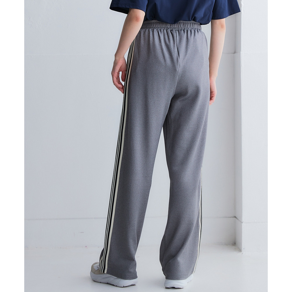 サイドライン多機能ストレートパンツ(UVカット・吸汗速乾・抗菌防臭・毛玉対策) 大きいサイズ22