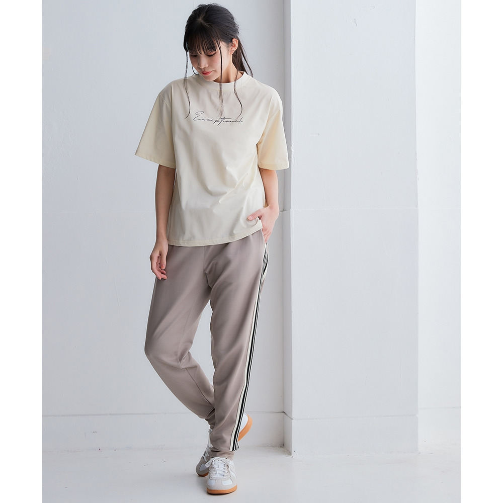 サイドライン多機能ジョガーパンツ(UVカット・吸汗速乾・抗菌防臭・毛玉対策) 大きいサイズ10